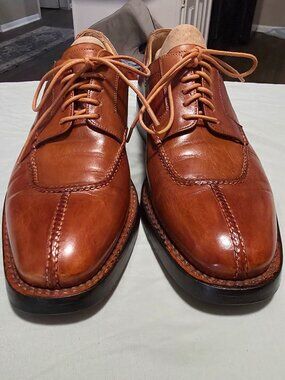 Lidfort 9.5-M Mens Brown Split Toe Dress Shoes